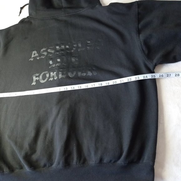 Assholes Live Forever Black Zip Hoodie (XL) - Picture 10 of 12